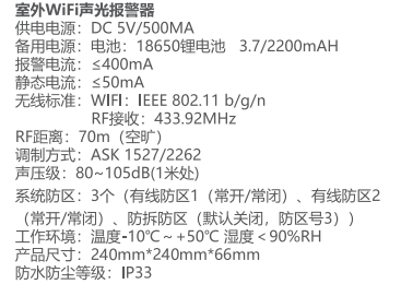 聲光報警器